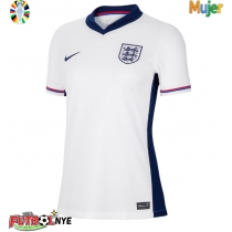Camiseta Inglaterra Primera Equipación para mujer Eurocopa 2024 manga corta